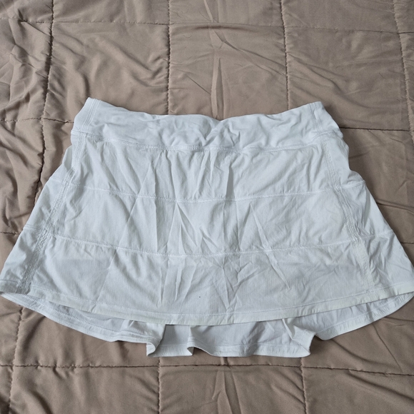 Lululemon White Pace Rival Mid-Rise Skirt - Picture 1 of 9